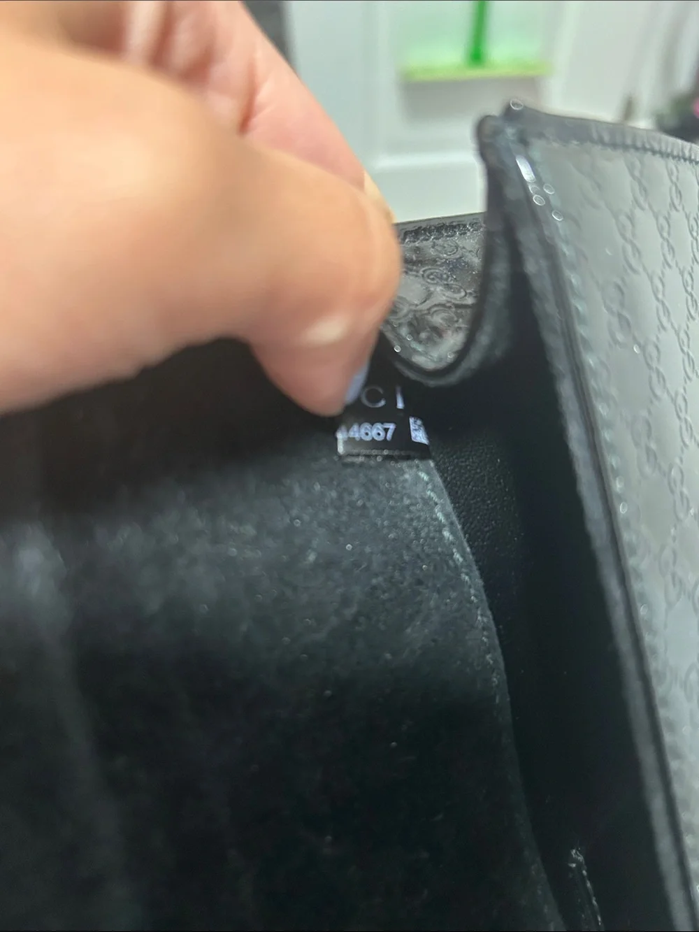 Gucci Black Patent Leather Clutch